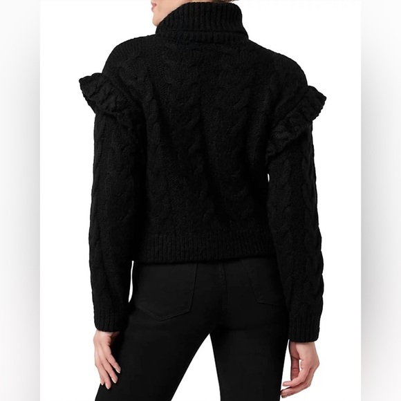 Joe's Jeans Adeline Wool Blend Black Cowl Neck Sweater NEW - Picture 4 of 7